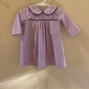 Little English purple gingham dress. 12 months
